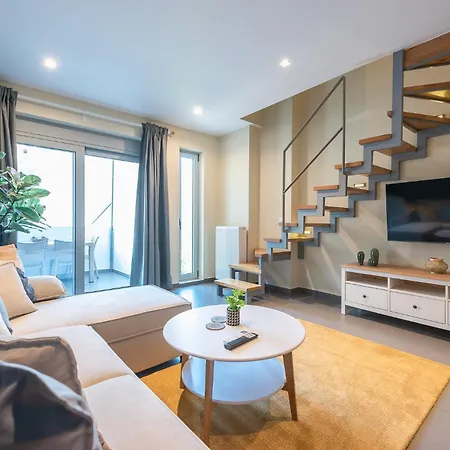 Artistic 2br Maisonette: An Architectural Delight Apartment Athens